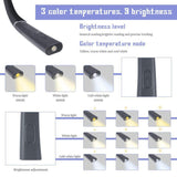 USB Rechargeable 3-color Folding Double-headed Hanging LED  Neck Light