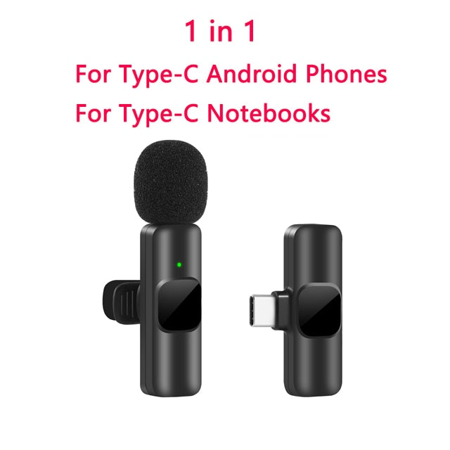 Wireless Portable Audio Video Recording Mini Mic