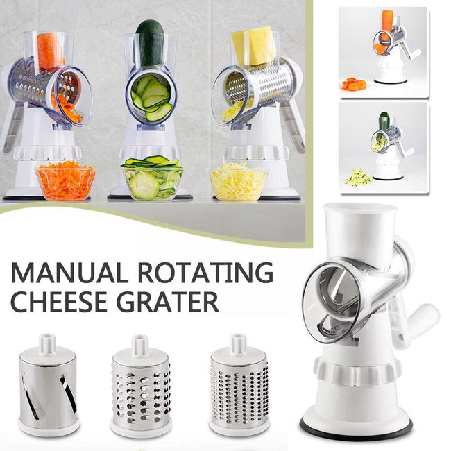 Manual Rotary Multifunctional Vegetable Chopper  Slicer