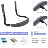 USB Rechargeable 3-color Folding Double-headed Hanging LED  Neck Light