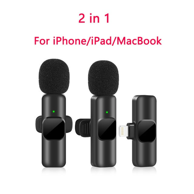 Wireless Portable Audio Video Recording Mini Mic