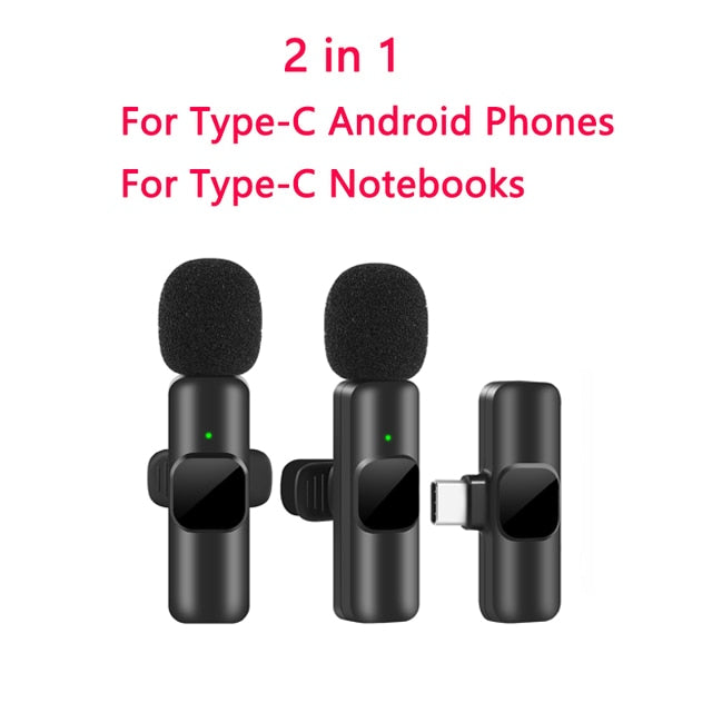 Wireless Portable Audio Video Recording Mini Mic