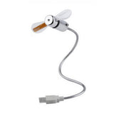 Creative Mini USB Powered LED Clock Real Time Display Fan