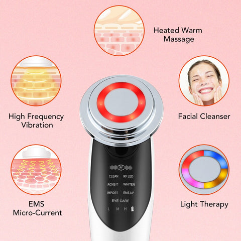 7 in 1 RF EMS LED Skin Rejuvenation Beauty Device