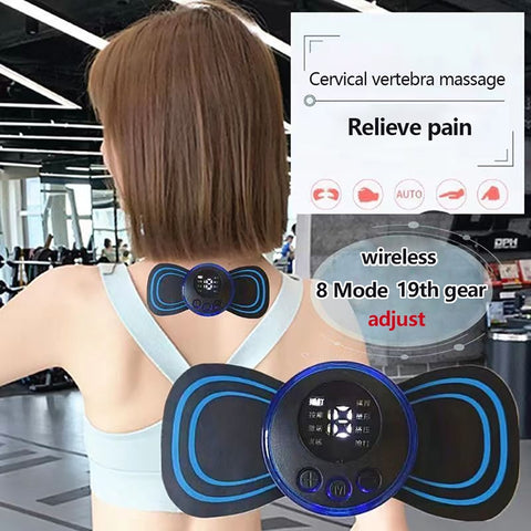 Portable Electric Cervical Back Muscle Pain Relief Massager